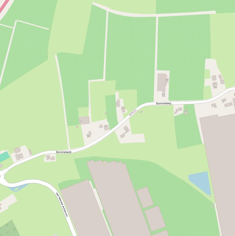 Kaart van de Bommelweg.