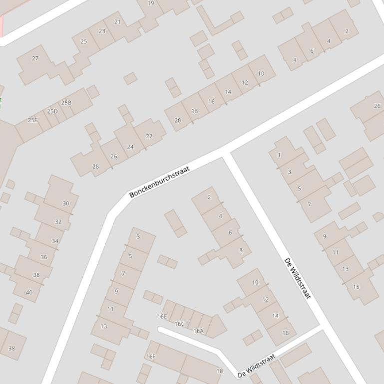 Kaart van de Bonckenburchstraat.