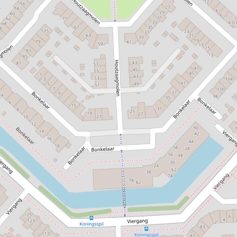 Kaart van  Bonkelaar.