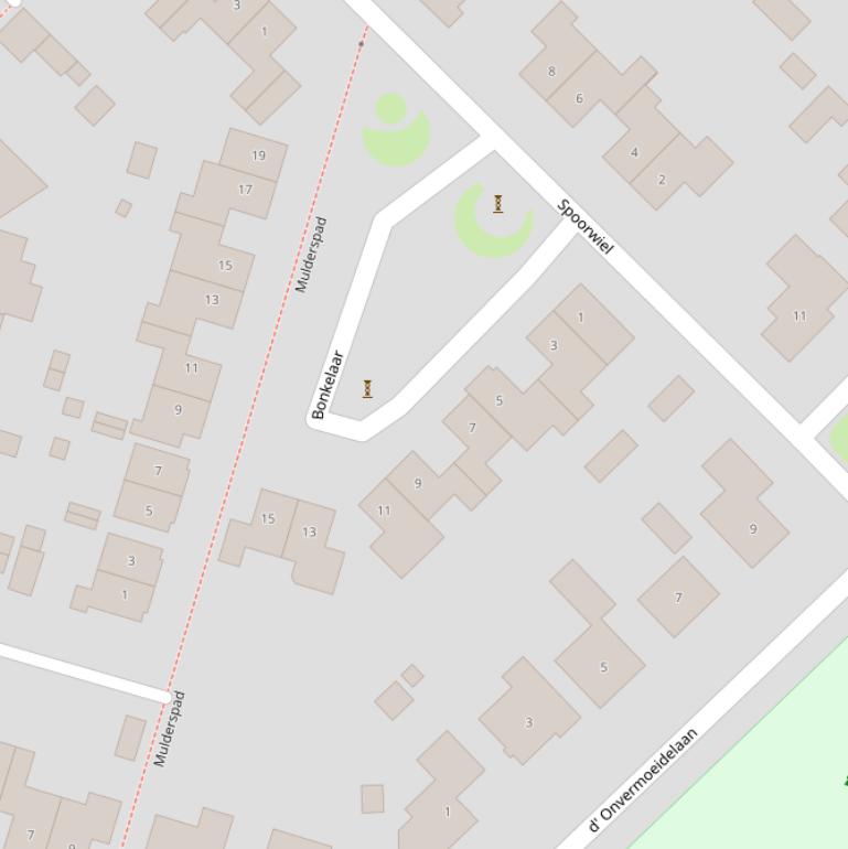 Kaart van  Bonkelaar.