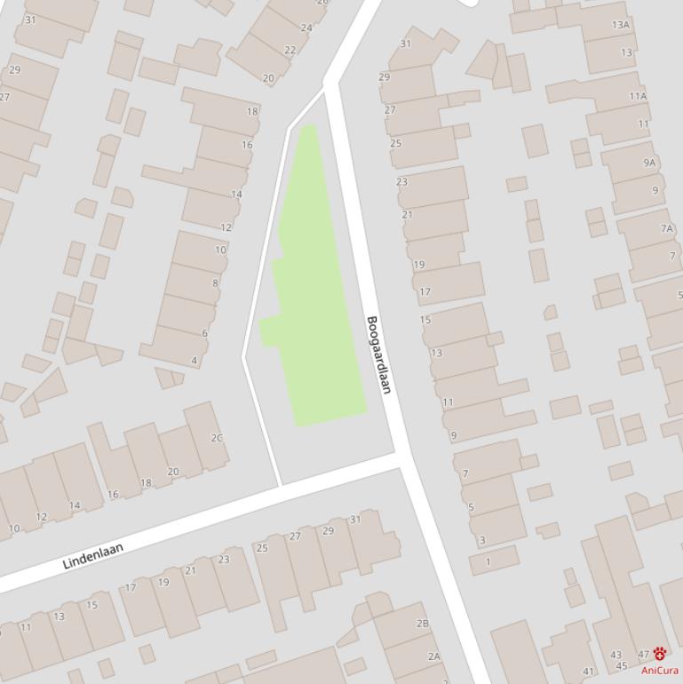 Kaart van de Boogaardlaan.