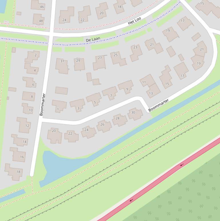 Kaart van  Boommarter.