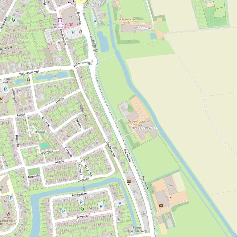 Kaart van  Boomvliet.