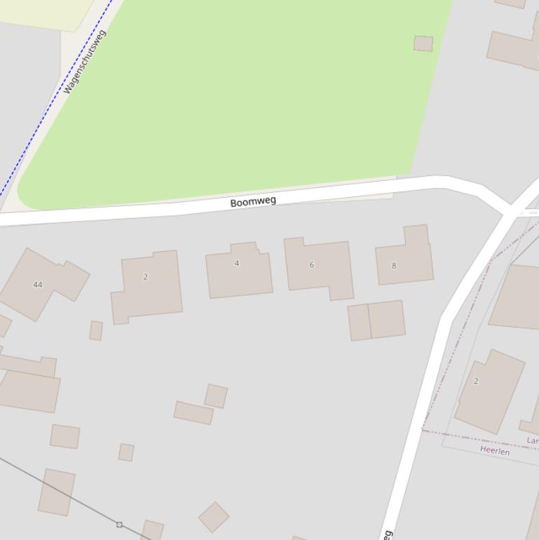 Kaart van de Boomweg.