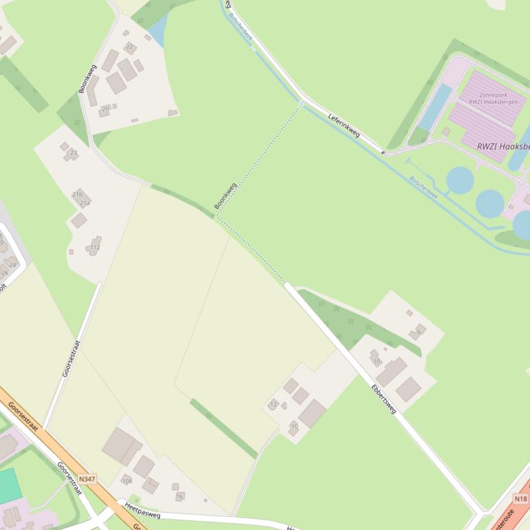 Kaart van de Boonkweg.