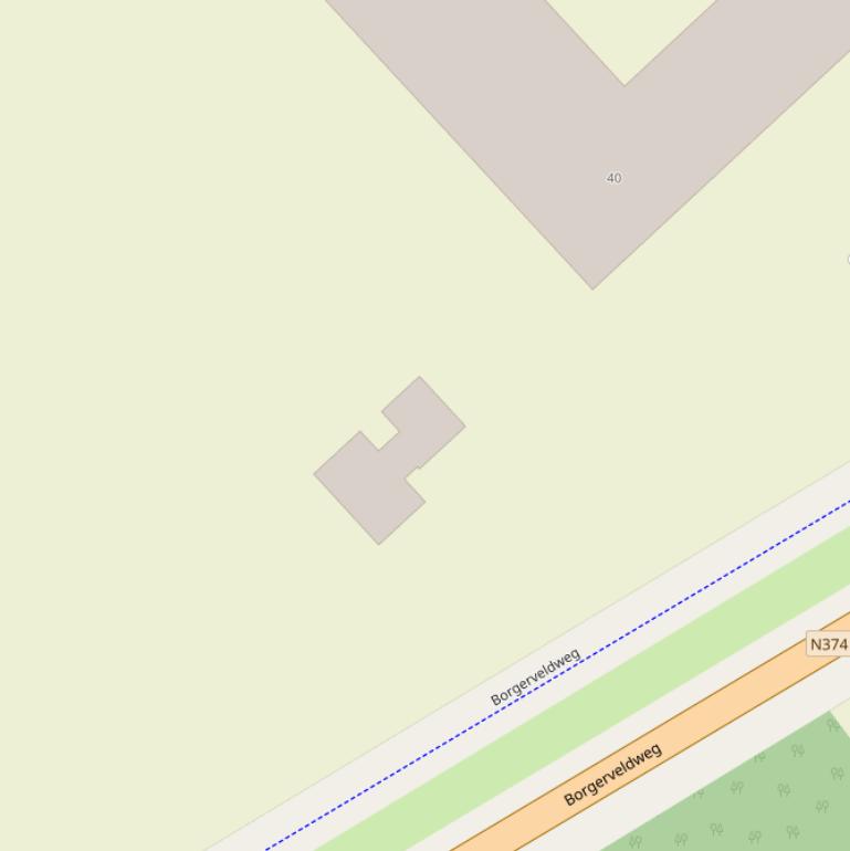 Kaart van de Borgerveldweg.