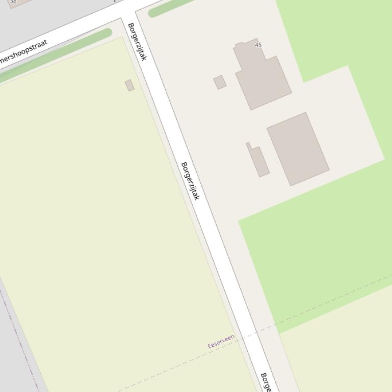 Kaart van  Borgerzijtak.