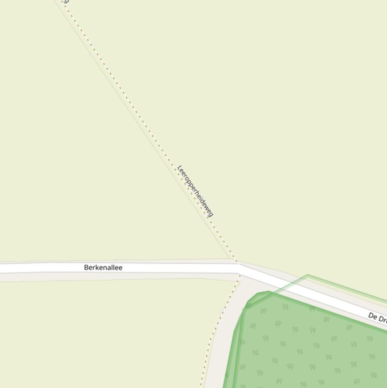 Kaart van de Borgshofheideweg.