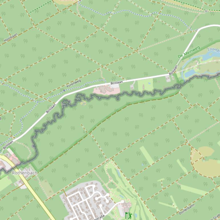 Kaart van de Boslaan.