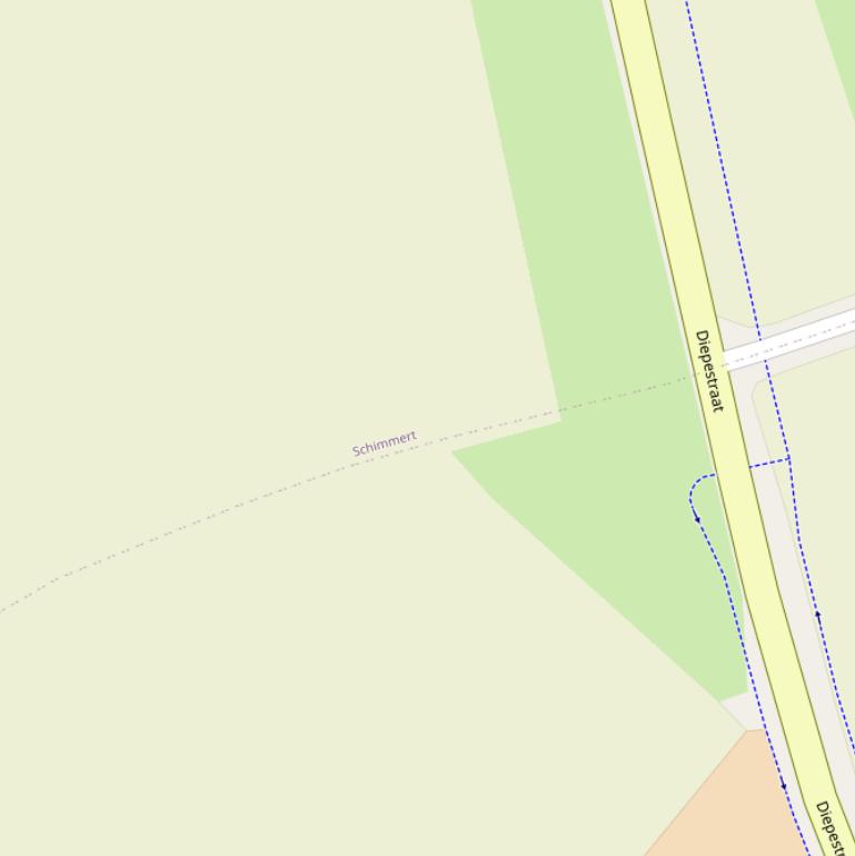 Kaart van de Bosserveldweg.