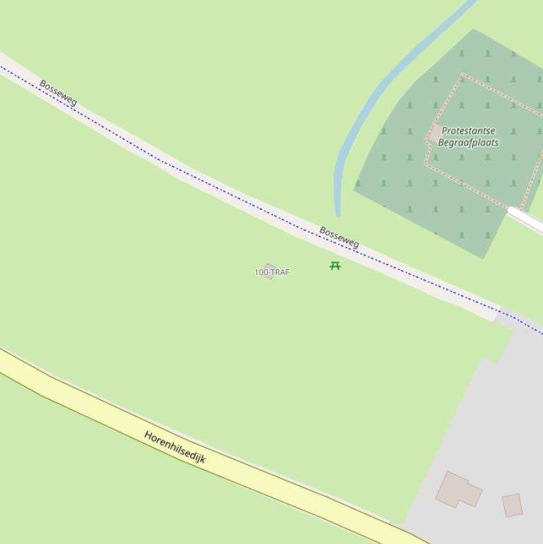 Kaart van de Bosseweg.