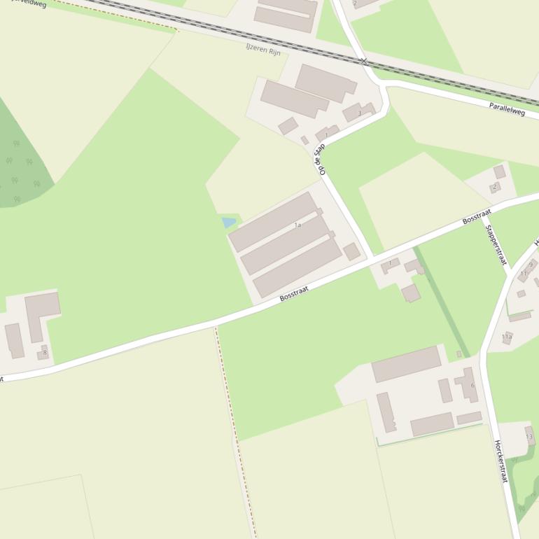 Kaart van de Bosstraat.