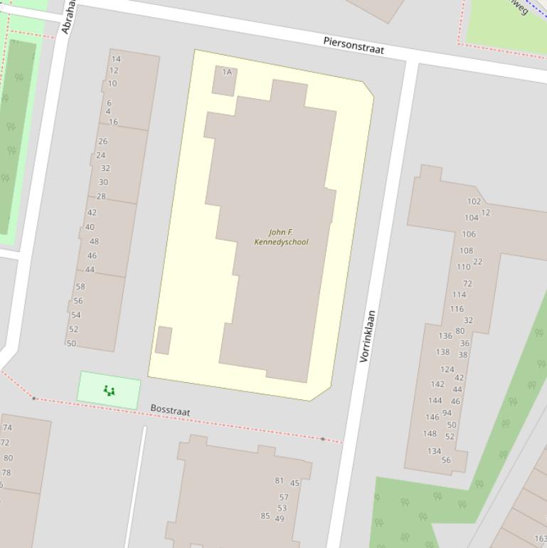 Kaart van de Bosstraat.