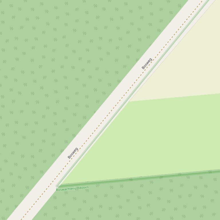 Kaart van de Bosweg.