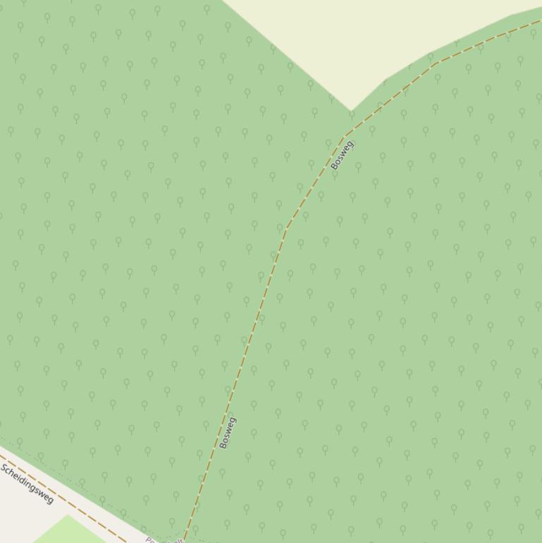 Kaart van de Bosweg.