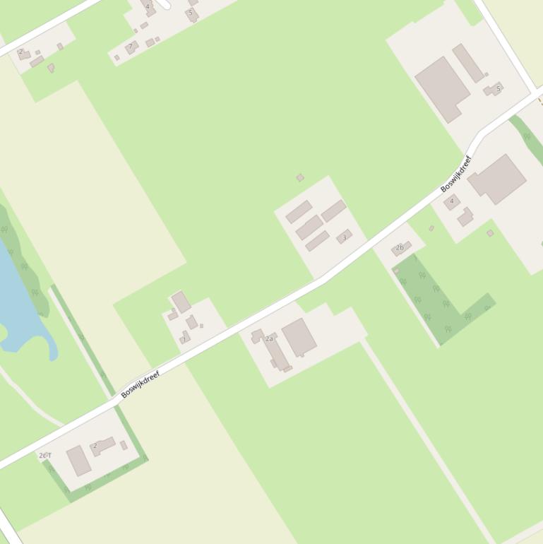 Kaart van de Boswijkdreef.