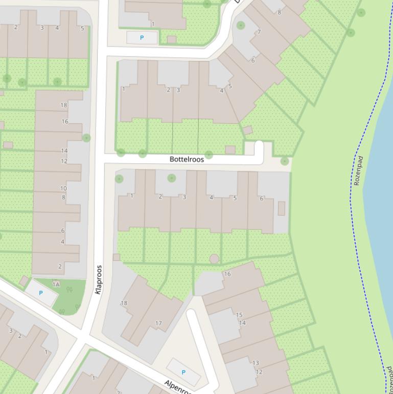 Kaart van  Bottelroos.