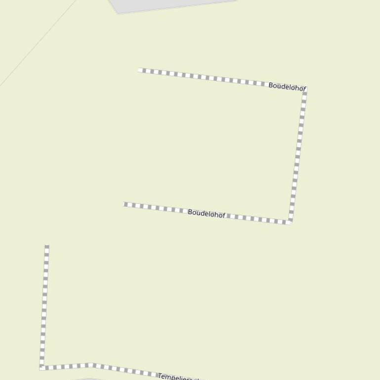 Kaart van de Boudelohof.