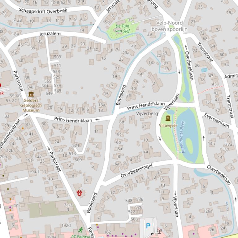 Kaart van  Boulevard.