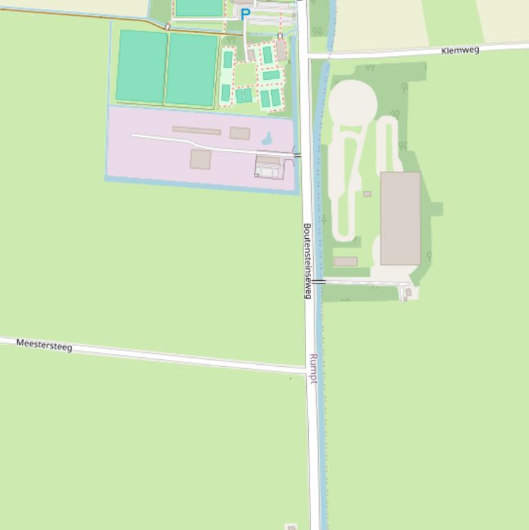 Kaart van de Boutensteinseweg.