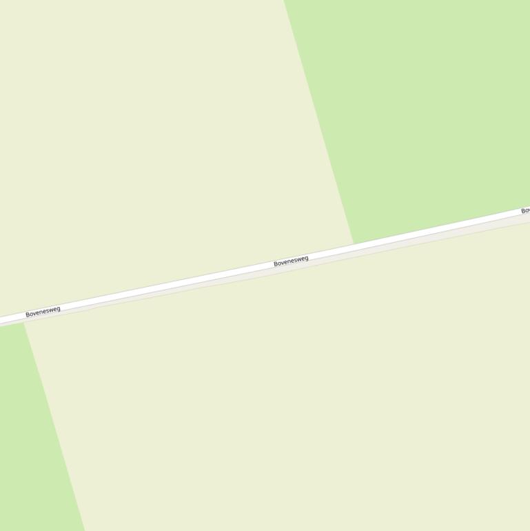 Kaart van de Bovenesweg.