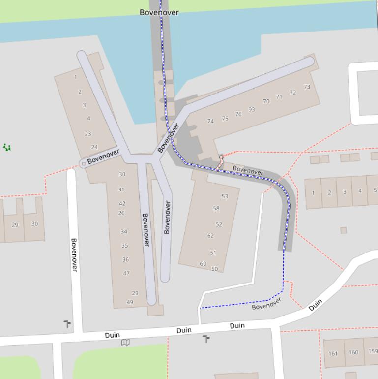 Kaart van  Bovenover.