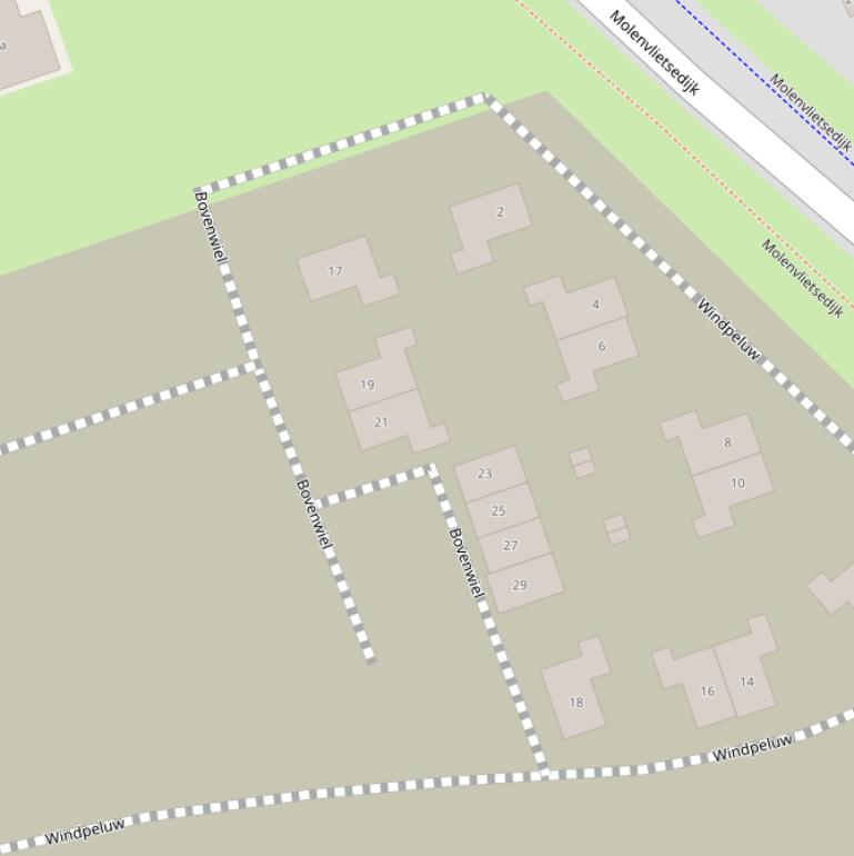 Kaart van  Bovenwiel.