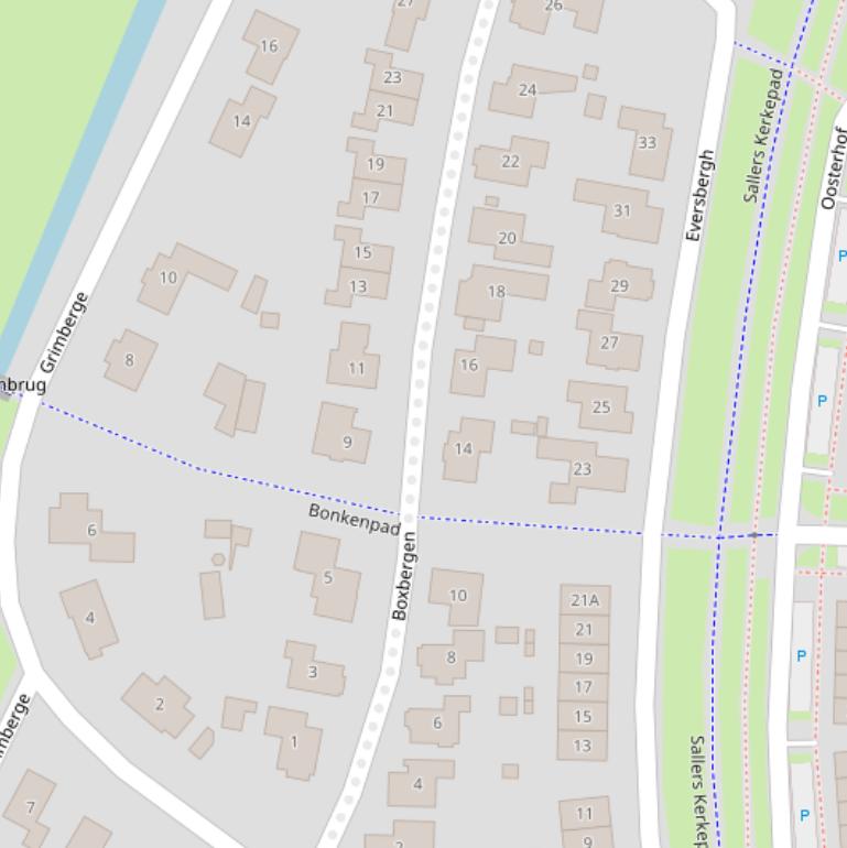 Kaart van  Boxbergen.