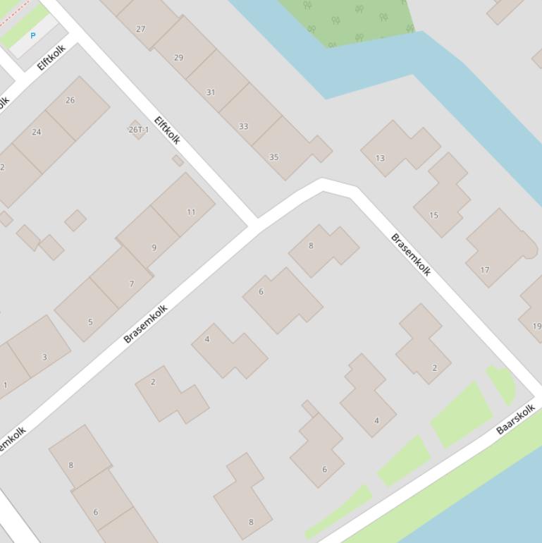 Kaart van  Brasemkolk.