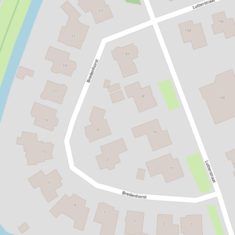 Kaart van  Bredenhorst.