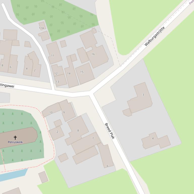 Kaart van  Breed Plak.