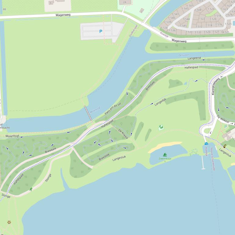 Kaart van  Breedale.