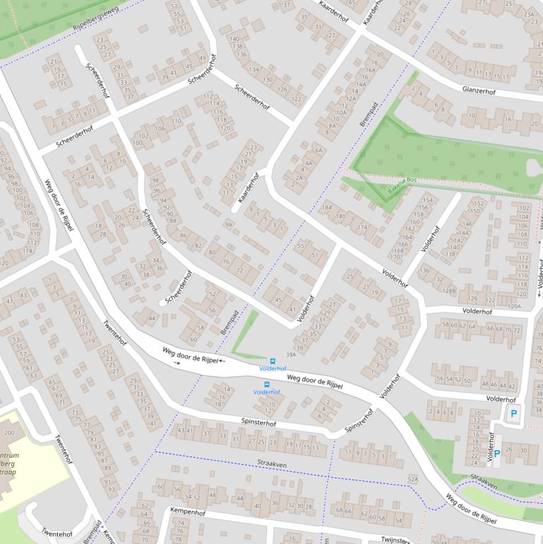 Kaart van het Brempad.