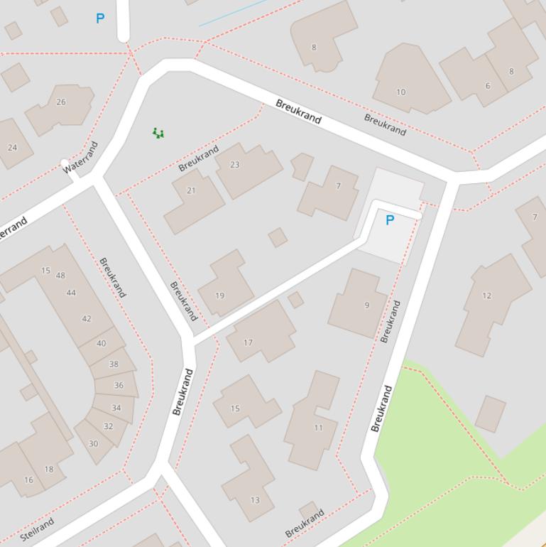 Kaart van  Breukrand.