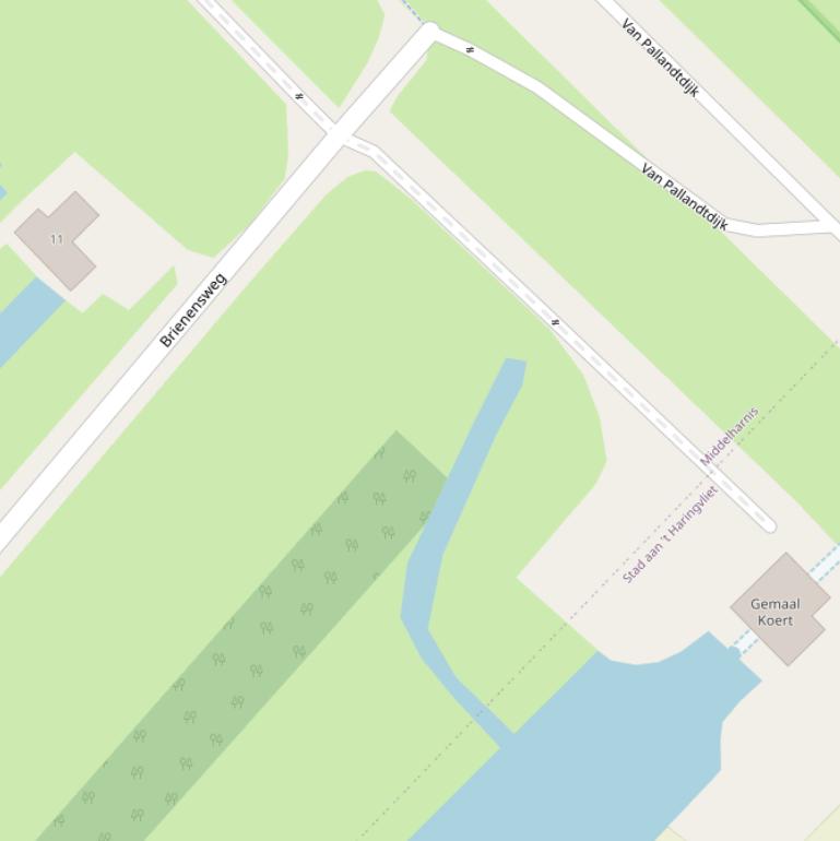 Kaart van de Brienensweg.