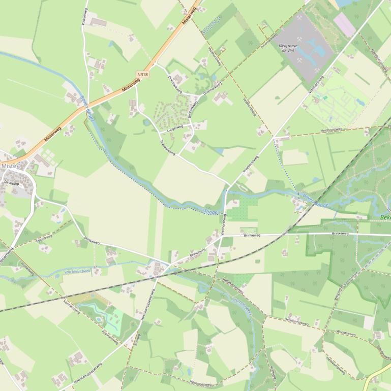 Kaart van de Brinkeweg.