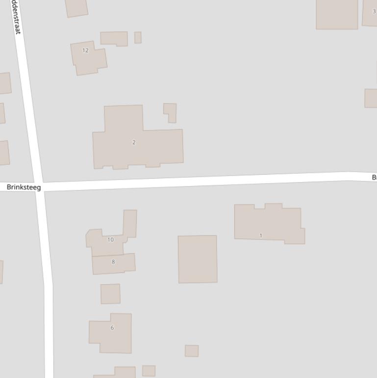 Kaart van de Brinksteeg.