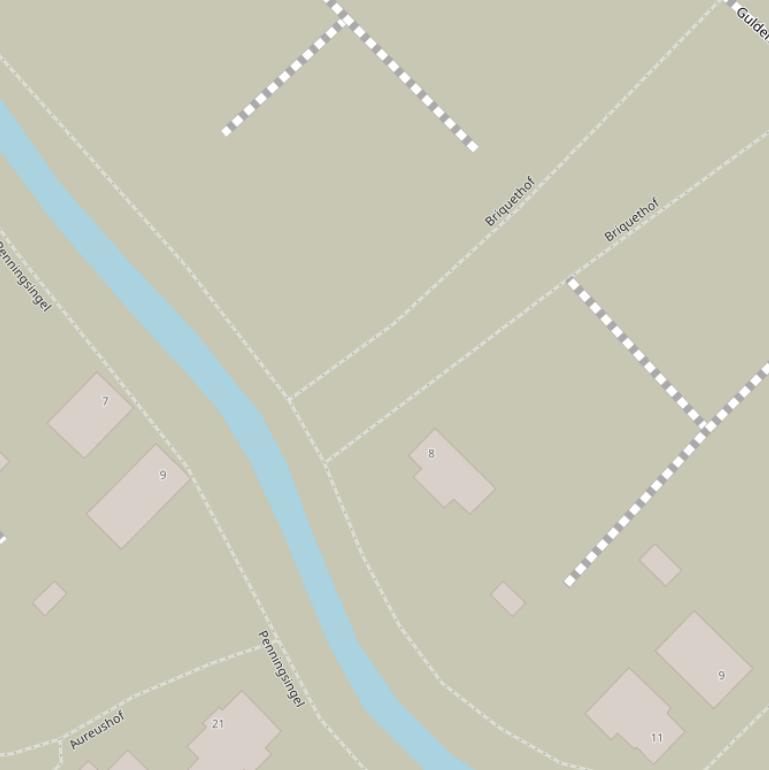 Kaart van de Briquethof.