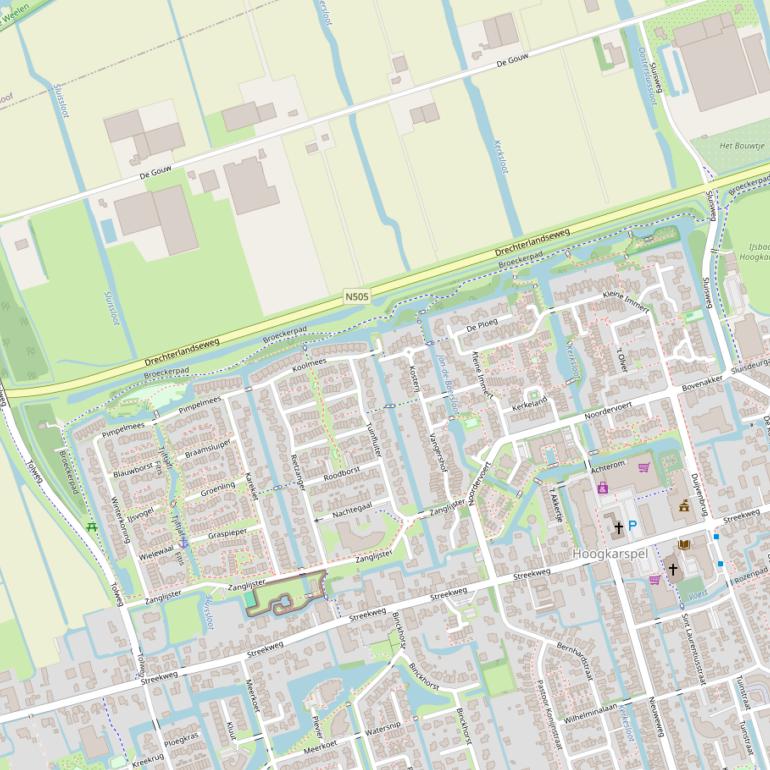 Kaart van het Broeckerpad.