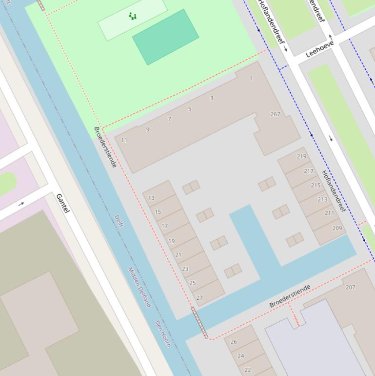 Kaart van  Broederstiende.