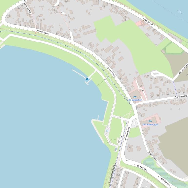 Kaart van de Broekstraat.