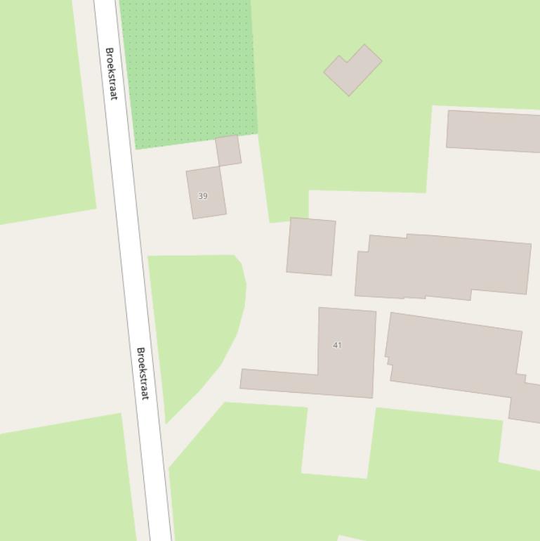 Kaart van de Broekstraat.