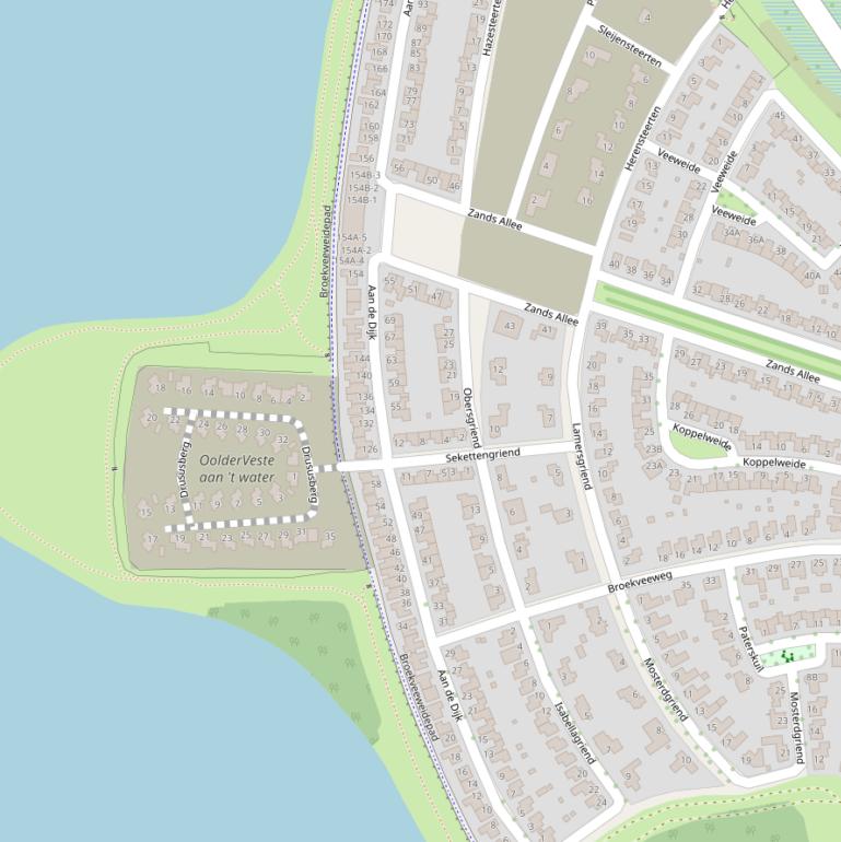 Kaart van het Broekveeweidepad.