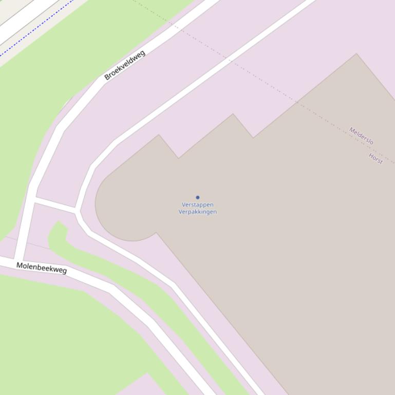 Kaart van de Broekveldweg.