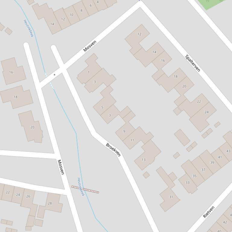 Kaart van  Broekven.