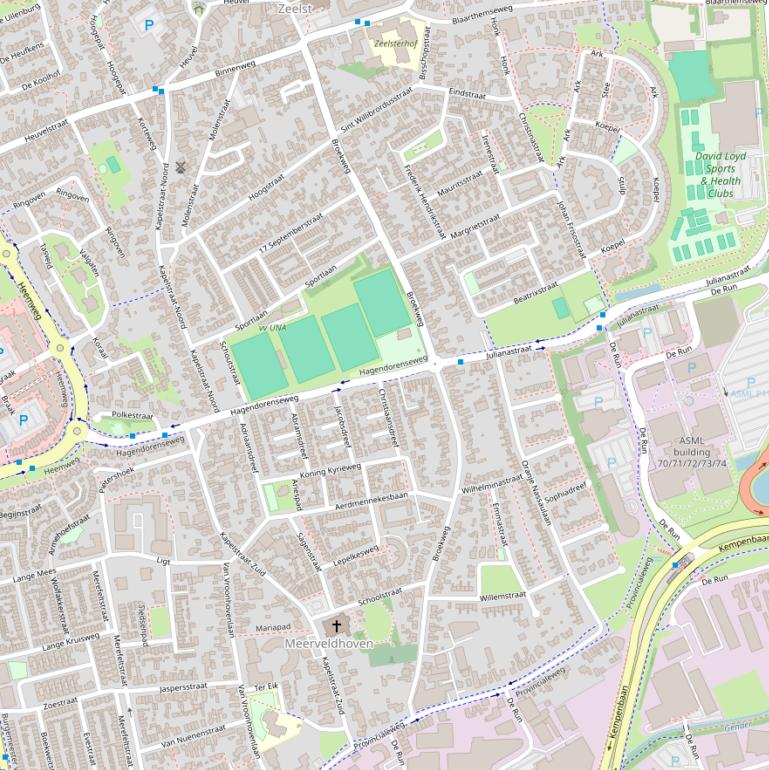 Kaart van de Broekweg.