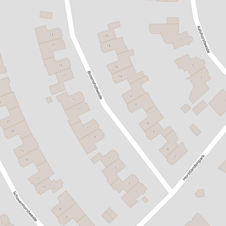 Kaart van de Broenshofweide.