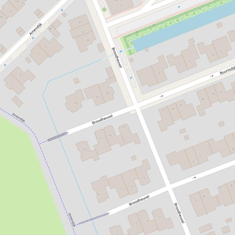 Kaart van  Broodheuvel.