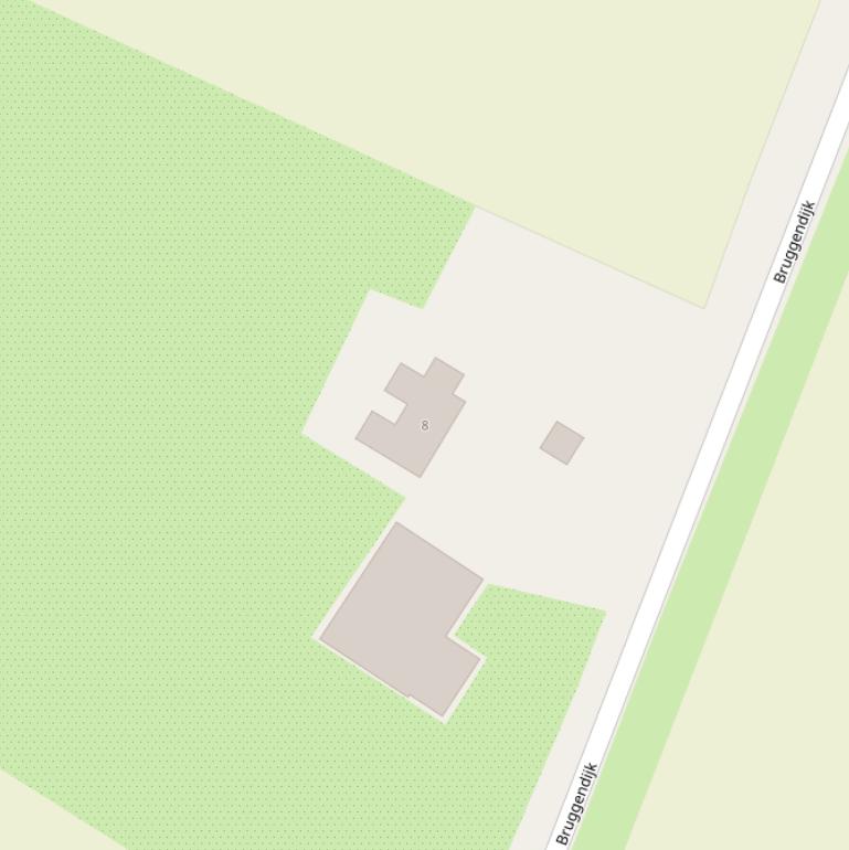 Kaart van de Bruggendijk.