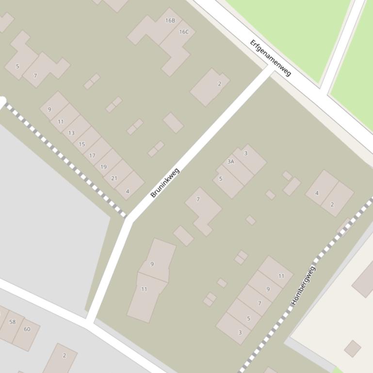 Kaart van de Bruninkweg.